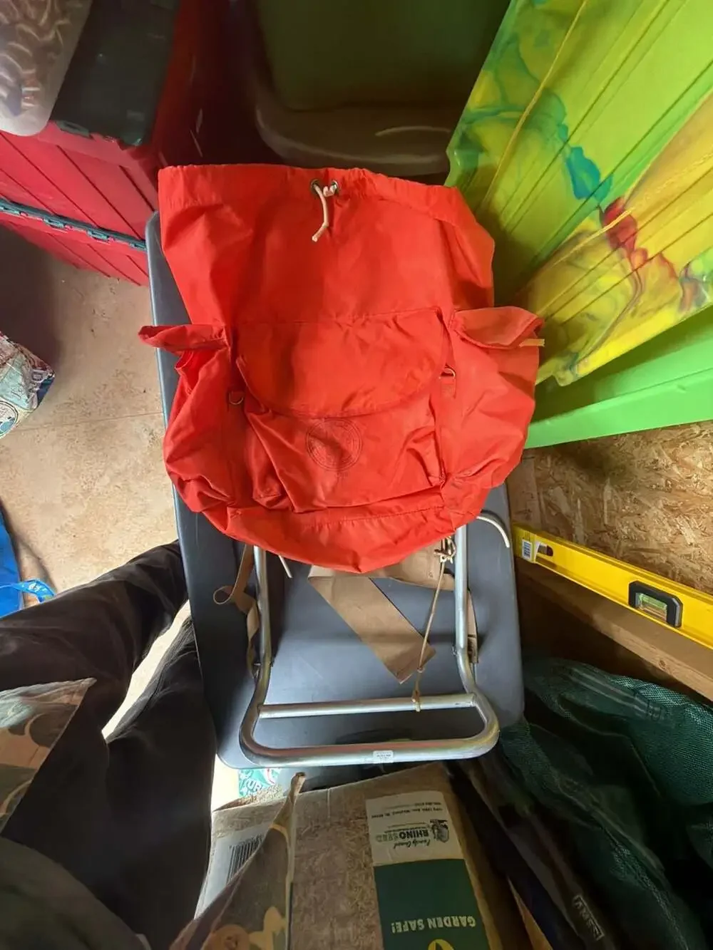 Vintage Boy Scouts of America Red Nylon Backpack with Aluminum External Frame